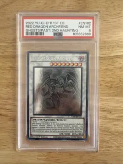Yu-Gi-Oh! Red Dragon Archfiend Ghost Rare GFP2-EN182 1st Edition PSA 8 - Image 1