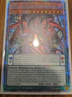 Yugioh! D/D/D Zero Doom Queen Machinex - DOOD-EN003 - Starlight Rare - 1st Ed - Image 1