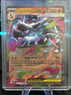Pokemon TCG Mega Charizard X Ex 013/094 Phantasmal Flames Double Rare NM Card - Image 1