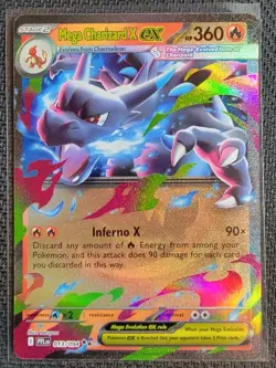 Mega Charizard X ex 013/094 | Phantasmal Flames | Holo Rare Pokemon TCG Card NM - Image 1