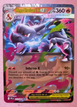 Mega Charizard X ex 013/094 | Phantasmal Flames | Holo Rare Pokemon TCG Card NM - Image 1