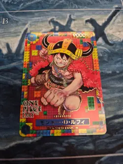 One Piece TCG Japanese Monkey D Luffy P-110 One Piece Day 25 PR NM - Image 1
