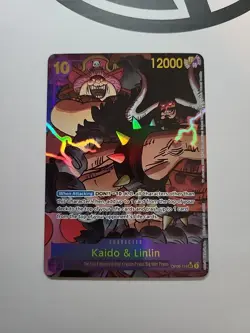 🏴‍ONE PIECE IS REAL! TWO LEGENDS Kaido Linlin OP08-119 SEC Parallel Alt Art 🏴‍ - Image 1
