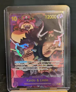 One Piece TCG Kaido & Linlin OP08-119 Parallel Foil Two Legends X1 LP Secret - Image 1