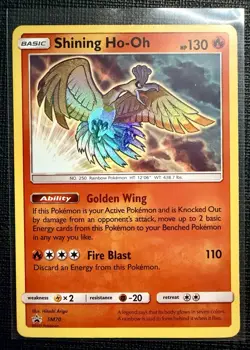 Pokemon Shining Ho-Oh Promo Holo SM Promo SM70 130HP TCG Card 2017 - NM - Image 1