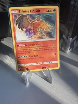 Pokemon Shining Ho-Oh SM Promo Black Star Holo Card SM70 Pokemon TCG Basic - Image 1