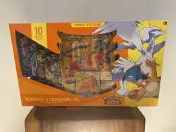 POKEMON Reshiram & Charizard GX Tag Team Premium Collection Box Sealed - Image 1