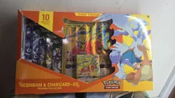 POKEMON Reshiram & Charizard GX Tag Team Premium Collection Box Sealed - Image 1