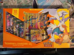 Pokemon Reshiram & Charizard GX Tag Team Premium Collection Box New Sealed - Image 1