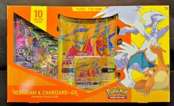 POKEMON RESHIRAM CHARIZARD GX Premium Collection TAG TEAM BOX Evolving Skies - Image 1