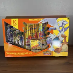 Pokemon Reshiram & Charizard GX Tag Team Premium Collection Box New Sealed - Image 1