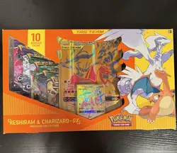 Pokemon Reshiram & Charizard GX Tag Team Premium Collection Box New Sealed - Image 1