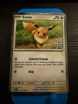 Eevee 133/165 Festive Stamped Promo Holiday Calendar 2025 Snowflake Pokemon - Image 1