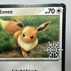 Eevee 133/165 Pokemon Holiday Calendar 2025 Festive Stamp Snowflake - Image 3