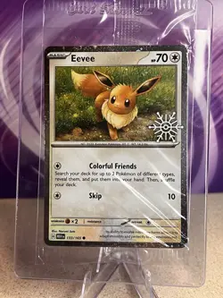 Eevee 133/165 Pokemon Holiday Calendar 2025 Festive Stamp Snowflake Sealed - Image 1