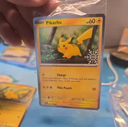 Pikachu 25/165 (Holiday Calendar) Stamped Sealed | Pokemon Scarlet & Violet 151 - Image 1