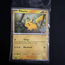 Pikachu 25/165 (Holiday Calendar) Stamped Sealed | Pokemon Scarlet & Violet 151 - Image 1