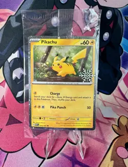 Pikachu 25/165 (Holiday Calendar) Stamped Sealed | Pokemon Scarlet & Violet 151 - Image 1