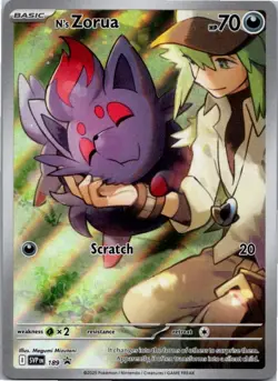 N's Zorua - Promo SV: Scarlet & Violet Promo Cards 189 NM Holo - Image 1