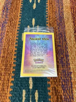 Ancient Mew SEALED Pokemon TCG New Movie Double Holo Foil Rare 2000 Promo - Image 1