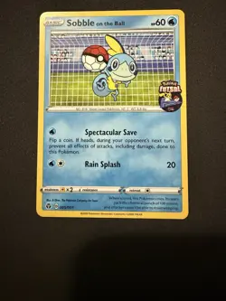 Sobble On the Ball Pokemon Promo Card Futsal Football 005/005 - Image 1