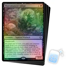 FOIL OSTEOMANCER ADEPT X4 Bloomburrow BLB Magic MTG MINT CARD - Image 1