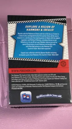 Pokemon Cards Box Pack Scarlet & Violet Black Bolt Includes 6 Booster Packs New - Image 2