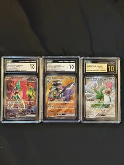 GEM MINT 10 Pokemon Slab Lot - Iron Valiant ex, Revavroom ex - 3x CGC 10 Cards - Image 1