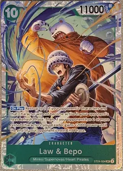 Carte One Piece Card Game Law & Bepo ST24-004 SR Anglais - Image 1
