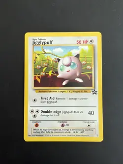 [NM+] Pokemon TCG Jigglypuff Black Star Promo Card WOTC No.7 Vintage 1999 [A] - Image 1