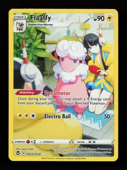Flaaffy TG03/TG30 SWSH12: Silver Tempest Trainer Gallery Pokemon Card - Image 1