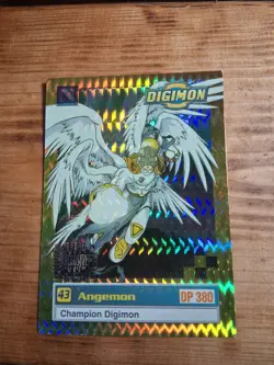 1999 Digimon Angemon #43 Holo Prism Foil Card Upper Deck Bandai Vintage Series 1 - Image 1
