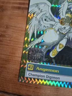 1999 Digimon Angemon #43 Holo Prism Foil Card Upper Deck Bandai Vintage Series 1 - Image 3