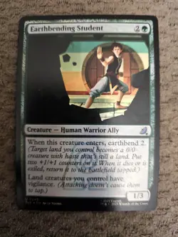 Magic the Gathering #249 Earthbending Student Foil - Image 1