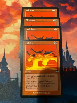 MTG Modern Horizons 3 Meltdown Retro Frame x 4 - Image 1