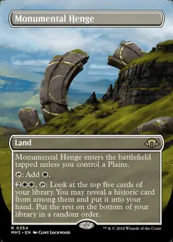 Monumental Henge Borderless Regular - Modern Horizons 3 MTG-NM - Image 1