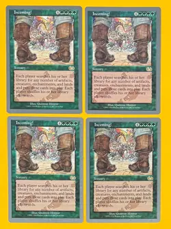 MTG INCOMING! (x 4) Unglued (OldManMTG 006-289) - Image 1