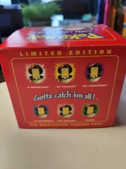 1999 Burger King Pokemon 23K Gold-Plated JIGGLYPUFF Trading Card LTD ED Sealed - Image 3