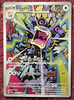 Pokemon Loudred Paradox Rift 212/182 Holo Full Art Illustration Rare Card MINT - Image 1