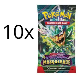 Pokemon TCG 10x Booster Pack TWILIGHT MASQUERADE SV06 - ENG ENGLISH - Image 1