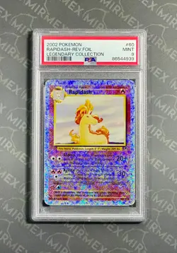 Pokemon PSA 9 Rapidash #60 Reverse Foil Legendary Collection 2002 English - Image 2