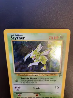 2000 Pokemon Game Base Set 2 17/130 Scyther Holo - Image 4