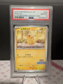 PSA 10 Pokemon Card Pikachu Illustration Contest Promo 242/SV-P 2024 Japanese - Image 3