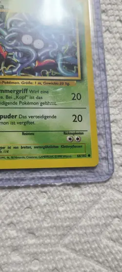 Pokemon TCG Tangela Base Set German 1st Edition (Tangela) #66/102 - Image 4