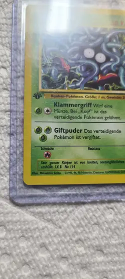 Pokemon TCG Tangela Base Set German 1st Edition (Tangela) #66/102 - Image 5
