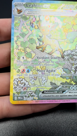 Leafeon ex 144/131 Special Illustration Rare Prismatic Evolutions Pokemon - NM! - Image 2
