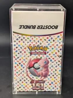 Pokemon 151 SV3.5 Booster Bundle Display Factory Sealed Case W/Acrylic Case - Image 1