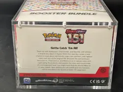 Pokemon 151 SV3.5 Booster Bundle Display Factory Sealed Case W/Acrylic Case - Image 3