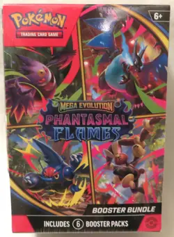 Pokemon Mega Evolution Phantasmal Flames **New & Sealed** Booster Bundle Box - Image 1