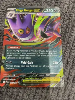 Mega Gengar ex 056/094 Double Rare Phantasmal Flames Pokemon Card - Image 1